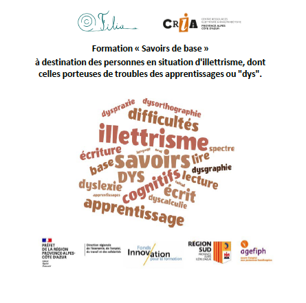 Appel à candidatures pour une formation à destination des personnes en situation d'illettrisme, troubles des apprentissages (dys)