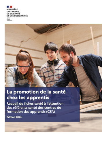 Page de garde du guide sur la santé au travail chez les apprentis